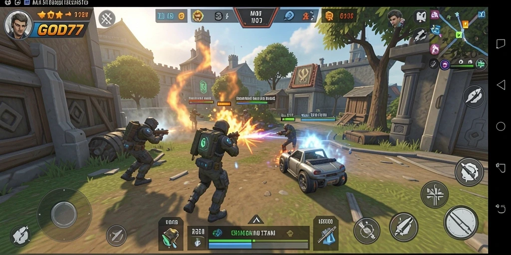 Tampilan menegangkan dari gameplay GOD77 di tengah pertempuran strategi.