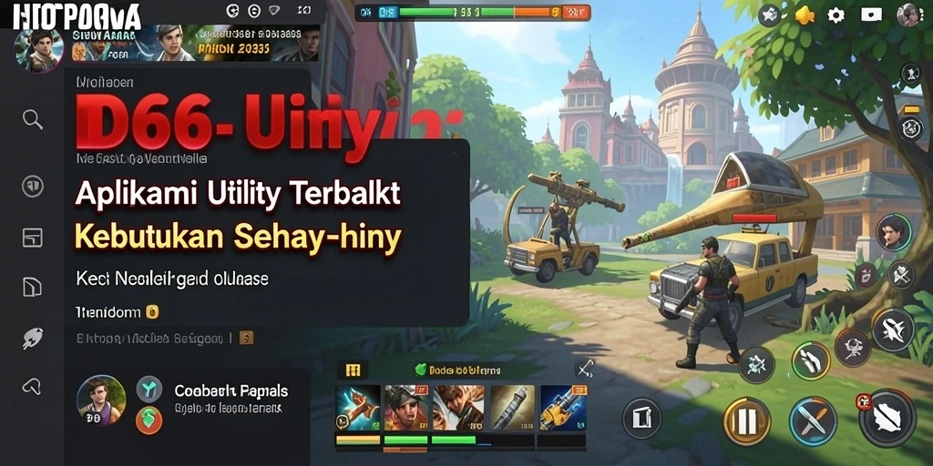Tampilan utama ID66 dengan fitur Utility yang bermanfaat.