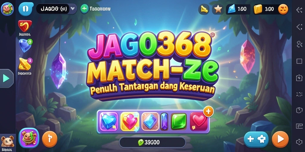 Screenshot gameplay JAGO368, menampilkan keseruan mencocokkan objek.