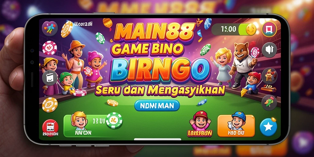 Gameplay seru Bingo di MAIN88 dengan pemain yang antusias.