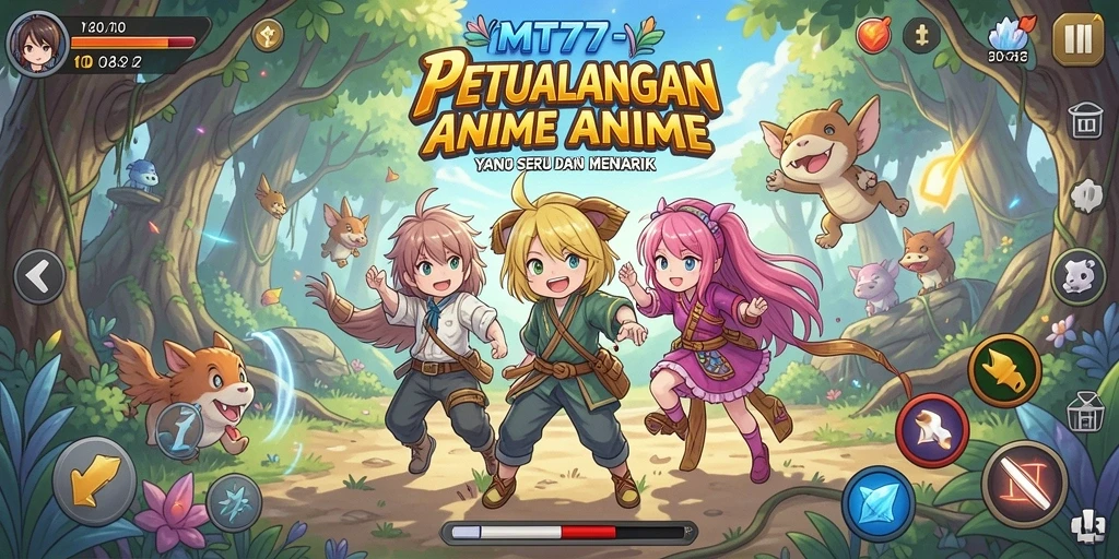 Tampilan gameplay <strong>MT777</strong> yang menakjubkan dengan karakter Anime yang ikonik.