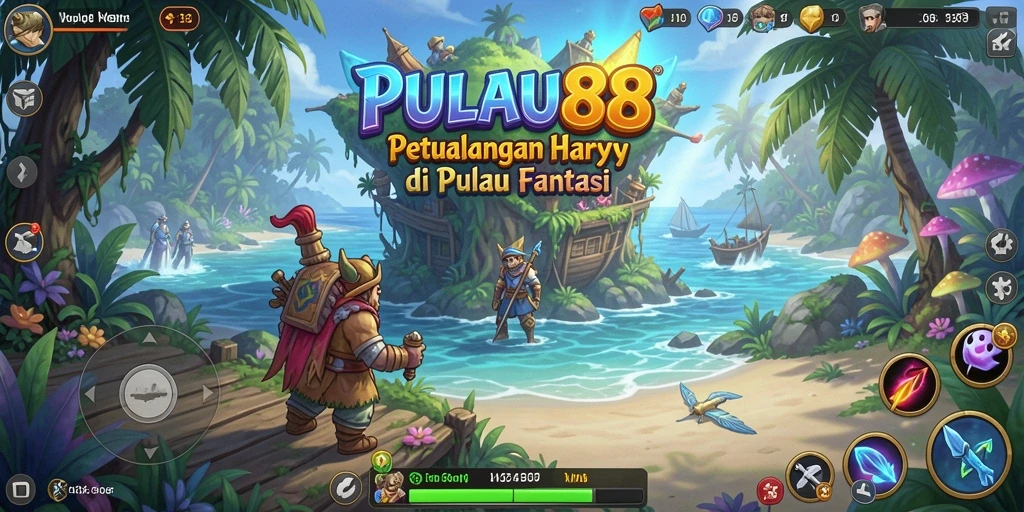 Screenshot PULAU88 menampilkan aksi pertempuran yang intens dan grafis yang memukau.