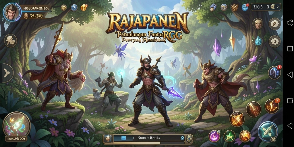 Tampilan aksi seru dalam petualangan RAJAPANEN yang mendebarkan.