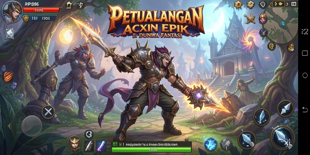 Tangkapan layar gameplay menunjukkan aksi seru dan grafis memukau RP886.
