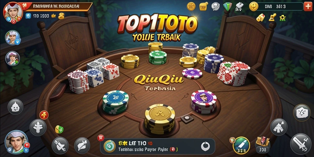 Gameplay menarik dari permainan QiuQiu TOP1TOTO yang seru.